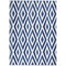 Homeroots 6 x 9 ft. Ivory & Blue Diamond Area Rug 385843 - alternate 1